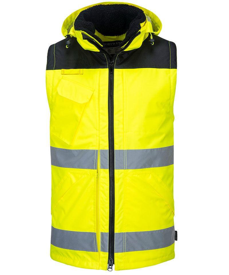 Pro High-visibility werkjas 3 in 1 jas Geel C469 bodywarmer