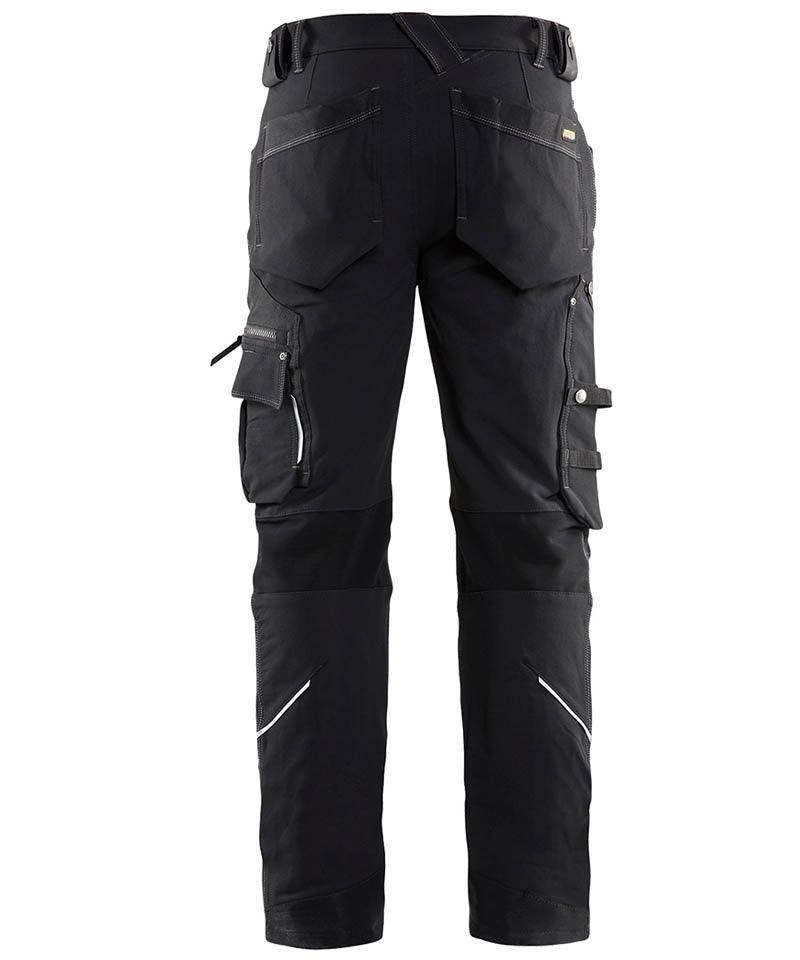 Blaklader werkbroek 4-way stretch 1989 zwart achterkant
