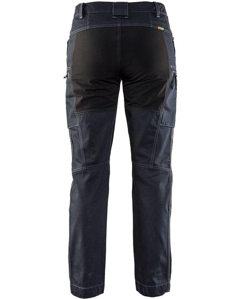 Dames stretch werkbroek Denim Blaklader achterkant