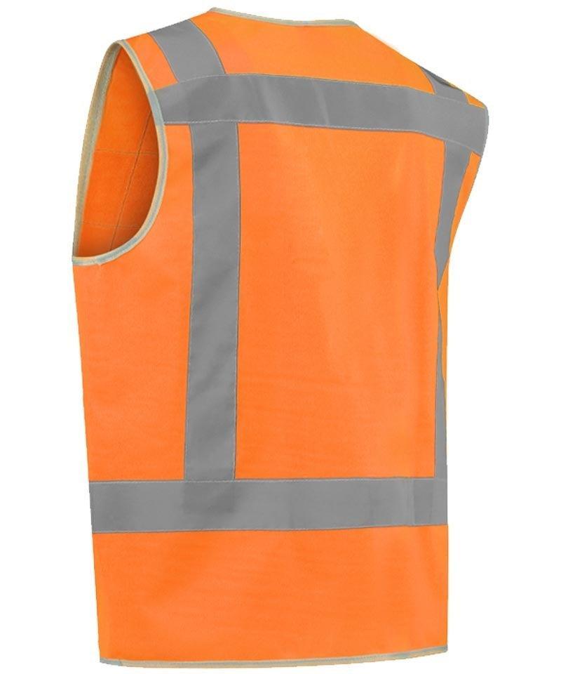Kinderveiligheidshesje oranje achterkant