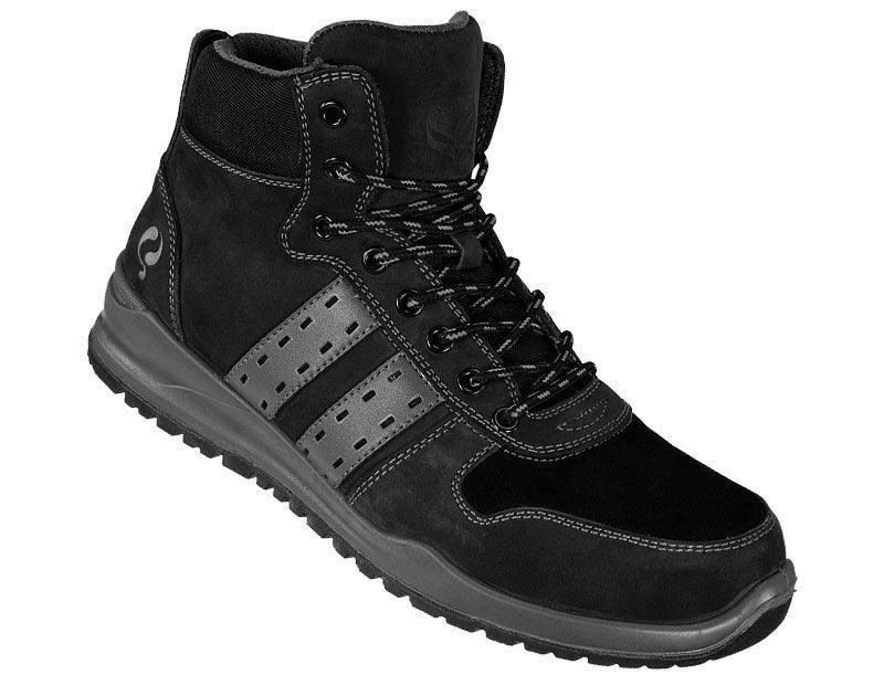 Quick werkschoenen S3 SRC Sport zwart schuin boven