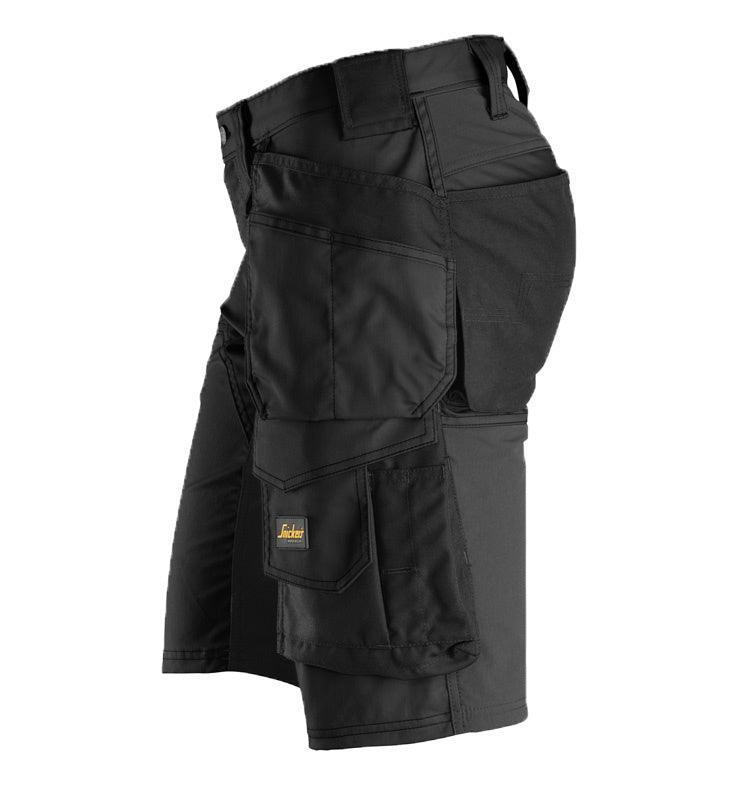 Snickers 6141 allroundwork stretch korte broek met holsterzakken zijkant