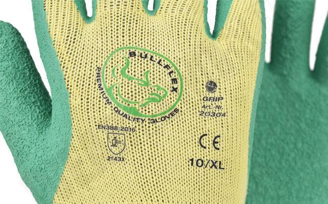 Werkhandschoenen Latex Premium Grip 20304 normering