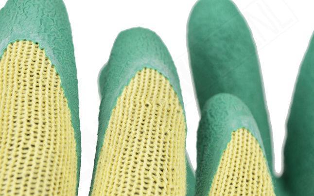 Werkhandschoenen latex Bull-Grip 10304 vingertoppen