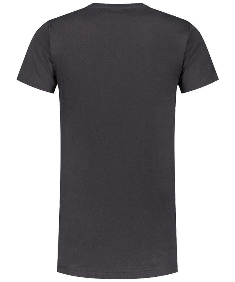 T-shirt extra lang Santino Jace plus antraciet achterkant