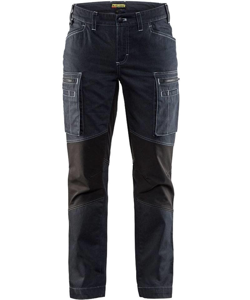 Dames stretch werkbroek Denim Blaklader voorkant