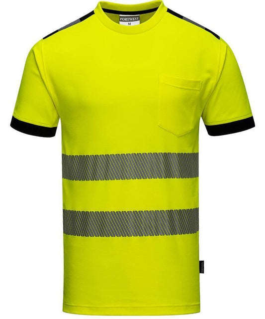 High-visibility t-shirt Vision geel voorkant