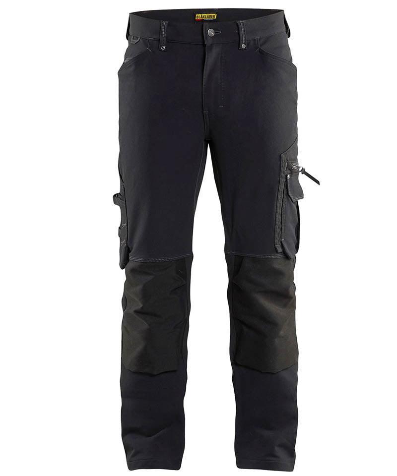 Blaklader werkbroek 4-way stretch 1989 zwart voorkant
