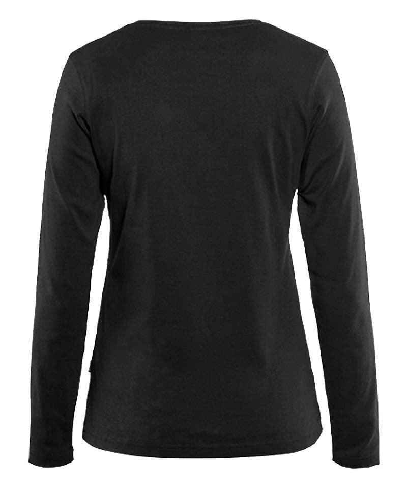 Dames t-shirt lange mouwen Blaklader 3301 achterkant