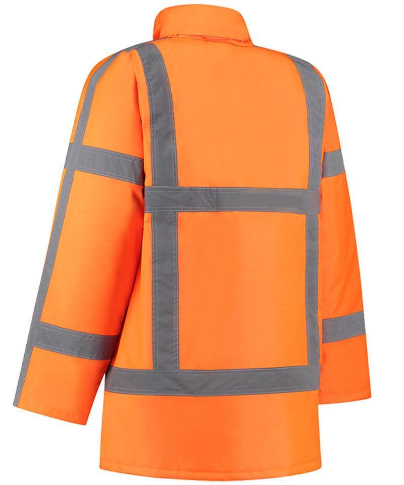 RWS Parka werkjas high-visibility achterkant