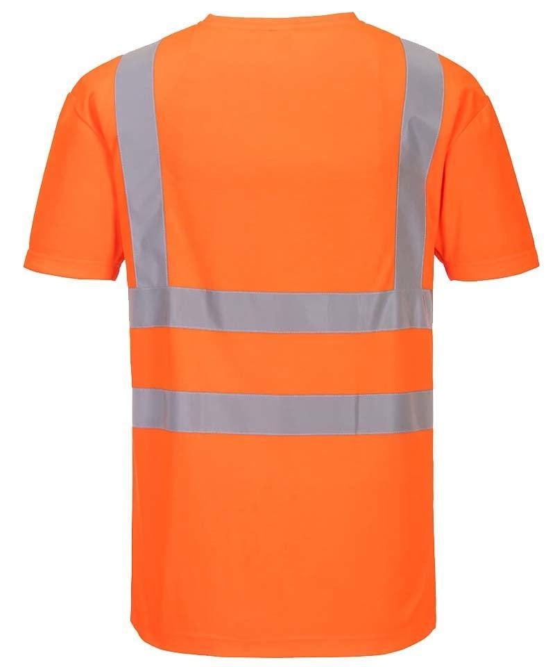 High-visibility t-shirt v-hals S179 achterkant
