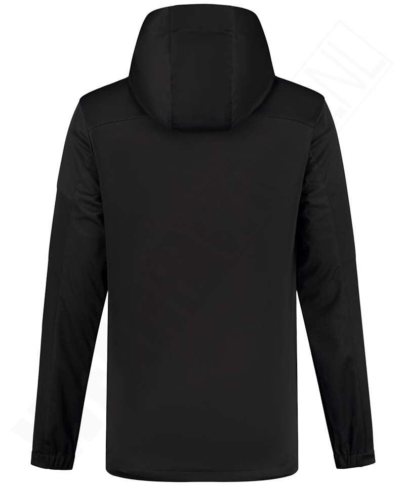 Softshell jack Santino Seattle zwart achterkant