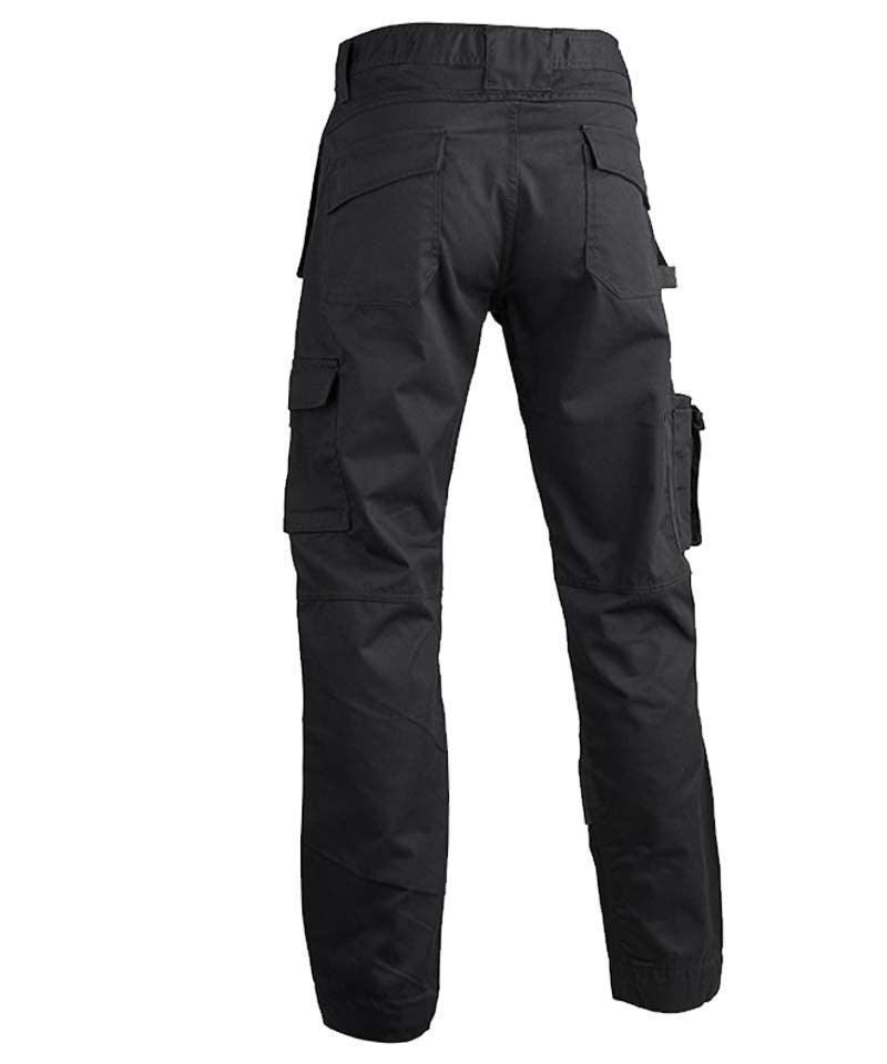 GW05 Alicante Multipocket werkbroek zwart achterkant