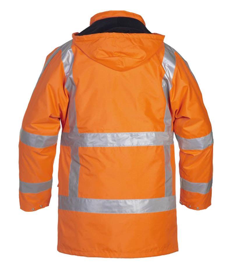 RWS Parka Hydrowear Apollo oranje achterkant