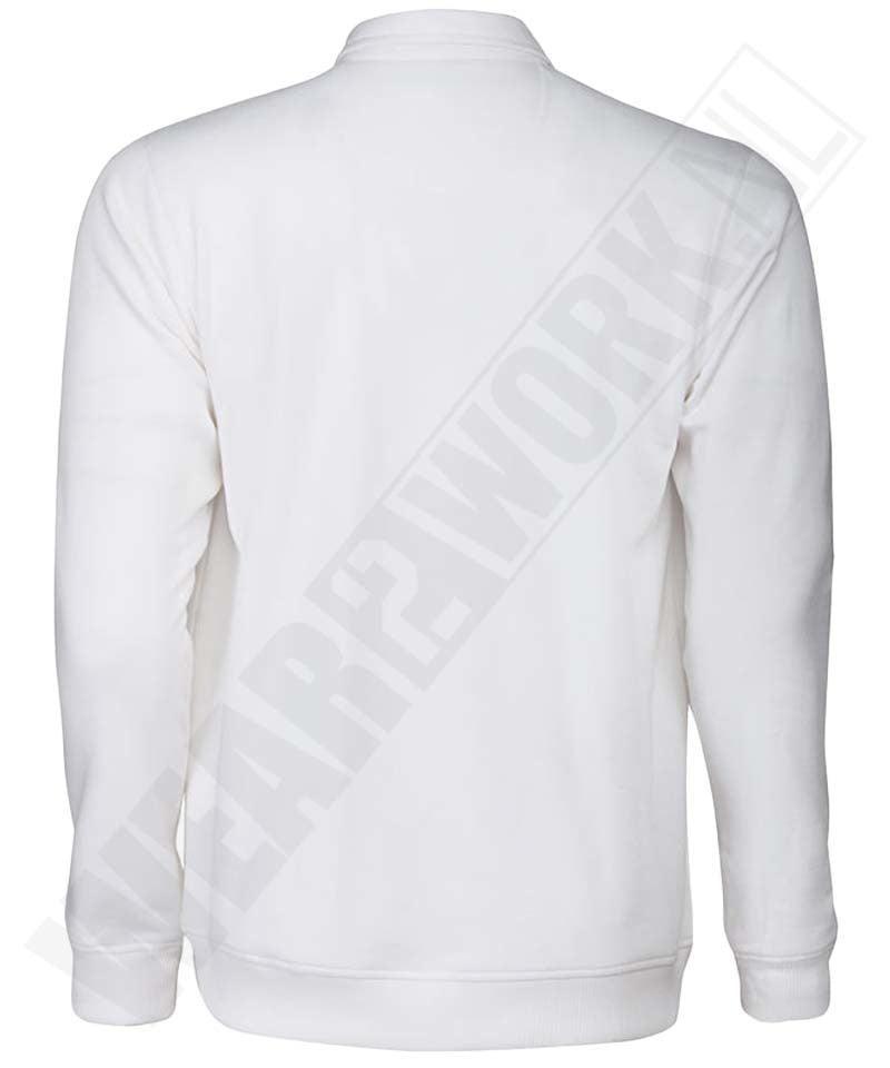 Polo sweater Homerun wit achterkant
