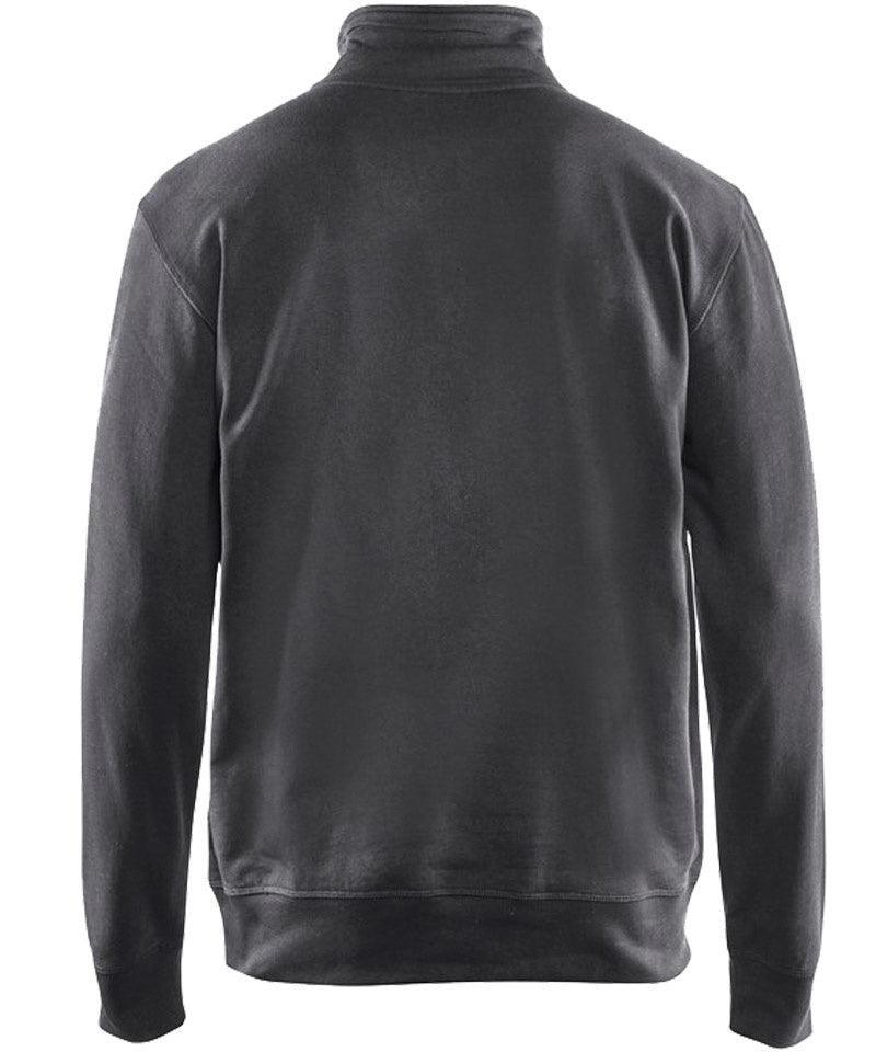 Blaklader sweater zipneck 3369 grijs achterkant
