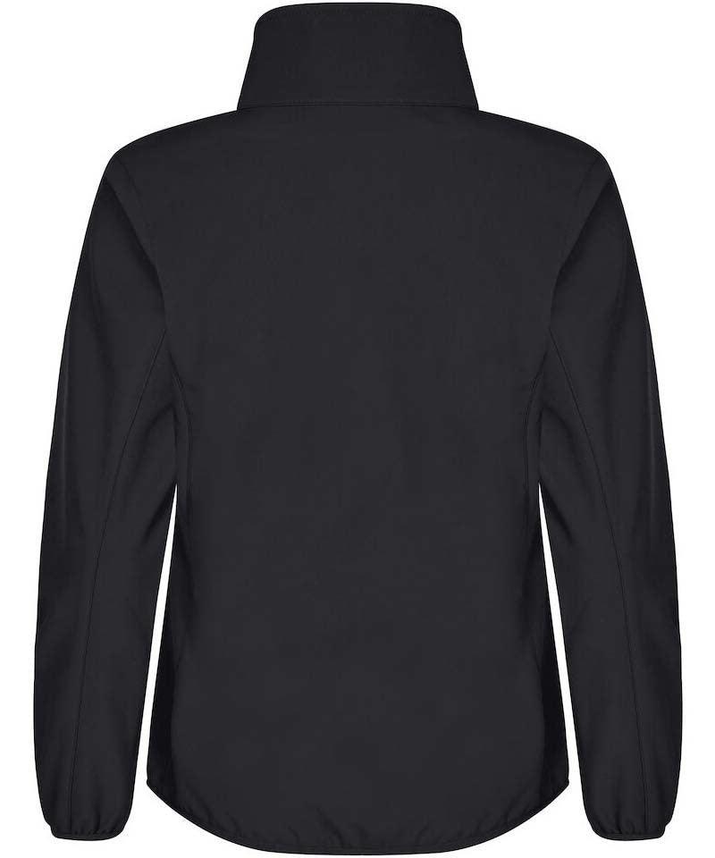 clique-softshell-dames-zwart achterkant