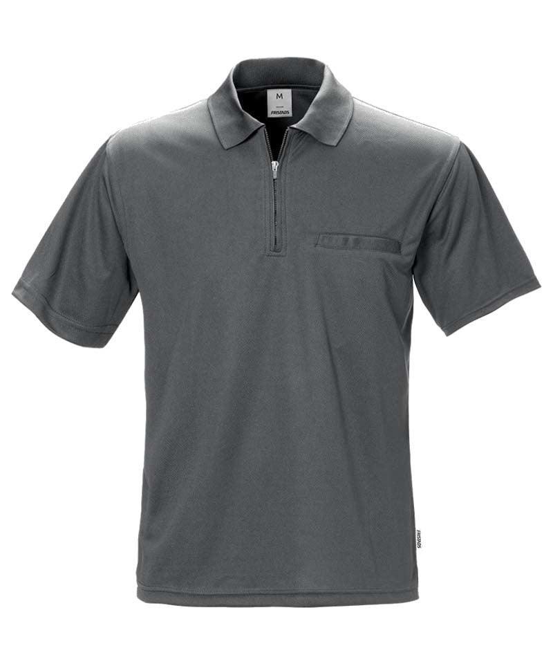 Coolmax poloshirt Fristads 100% polyester 718 grijs voorkant