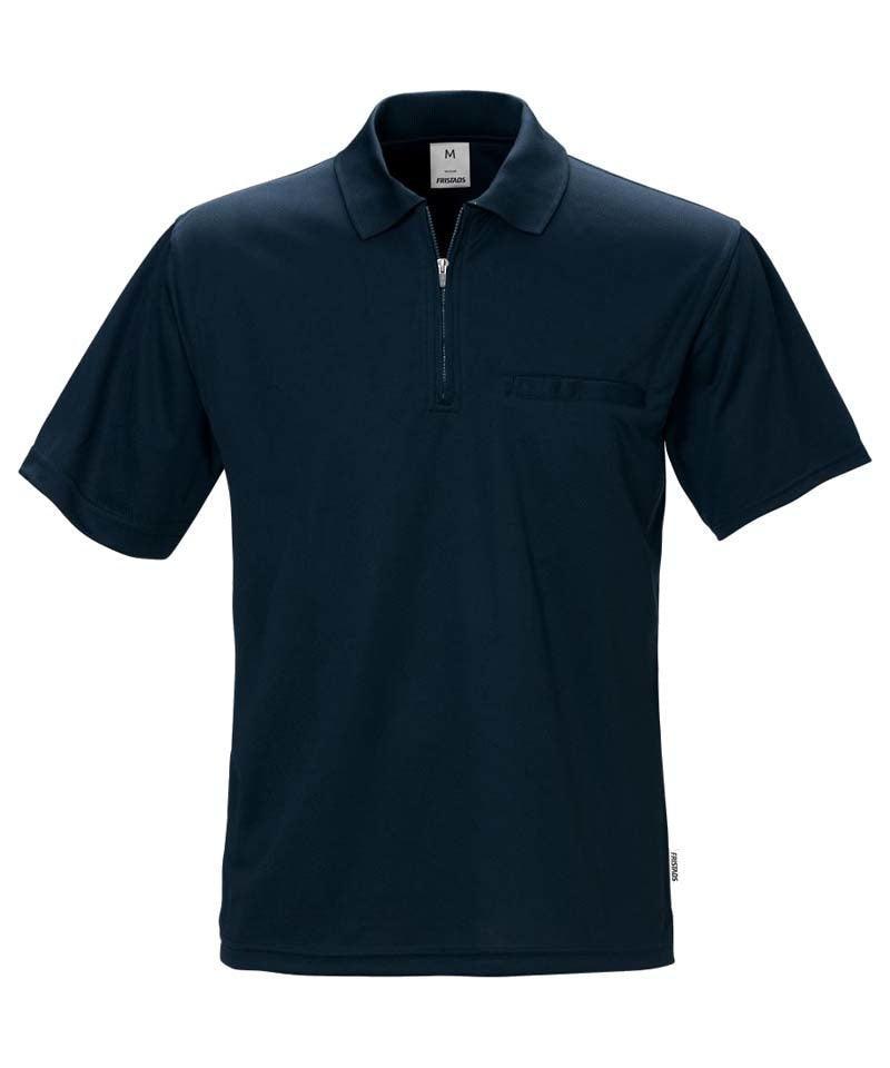 Coolmax poloshirt Fristads 100% polyester 718 navy voorkant