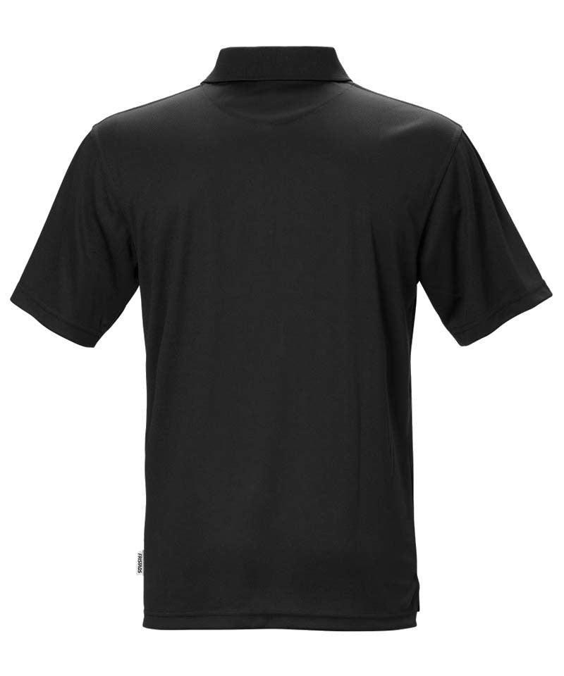 Coolmax poloshirt Fristads 100% polyester 718 zwart achterkant
