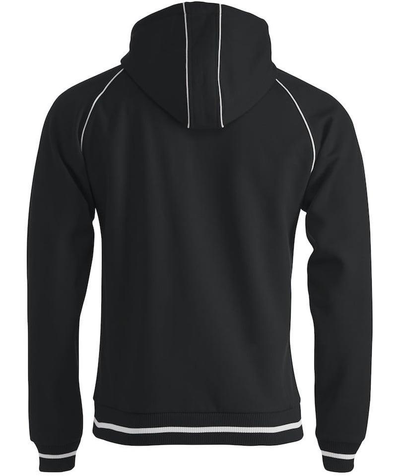 Clique vest met capuchon Gerry zwart achterkant