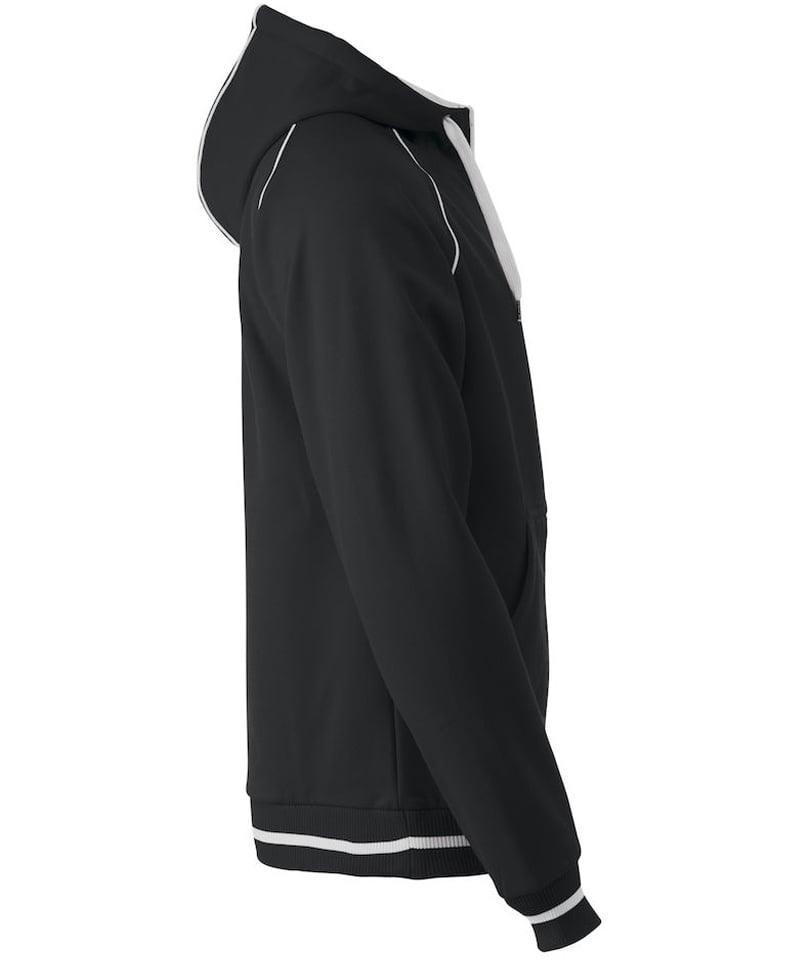 Clique vest met capuchon Gerry zwart zijkant