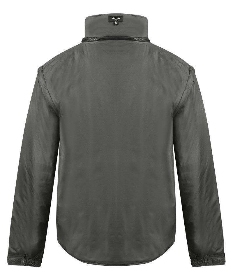 Gevoerde werkjas Escape grijs achterkant