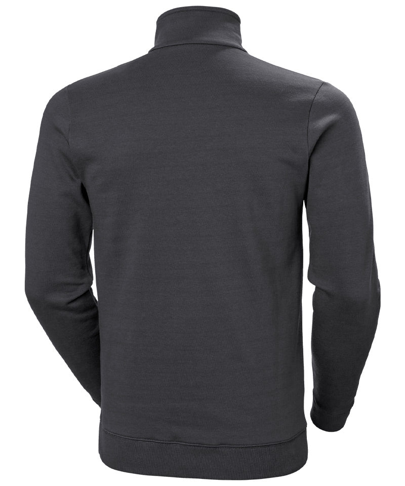 Zipneck sweater Classic Helly Hansen antraciet achterkant