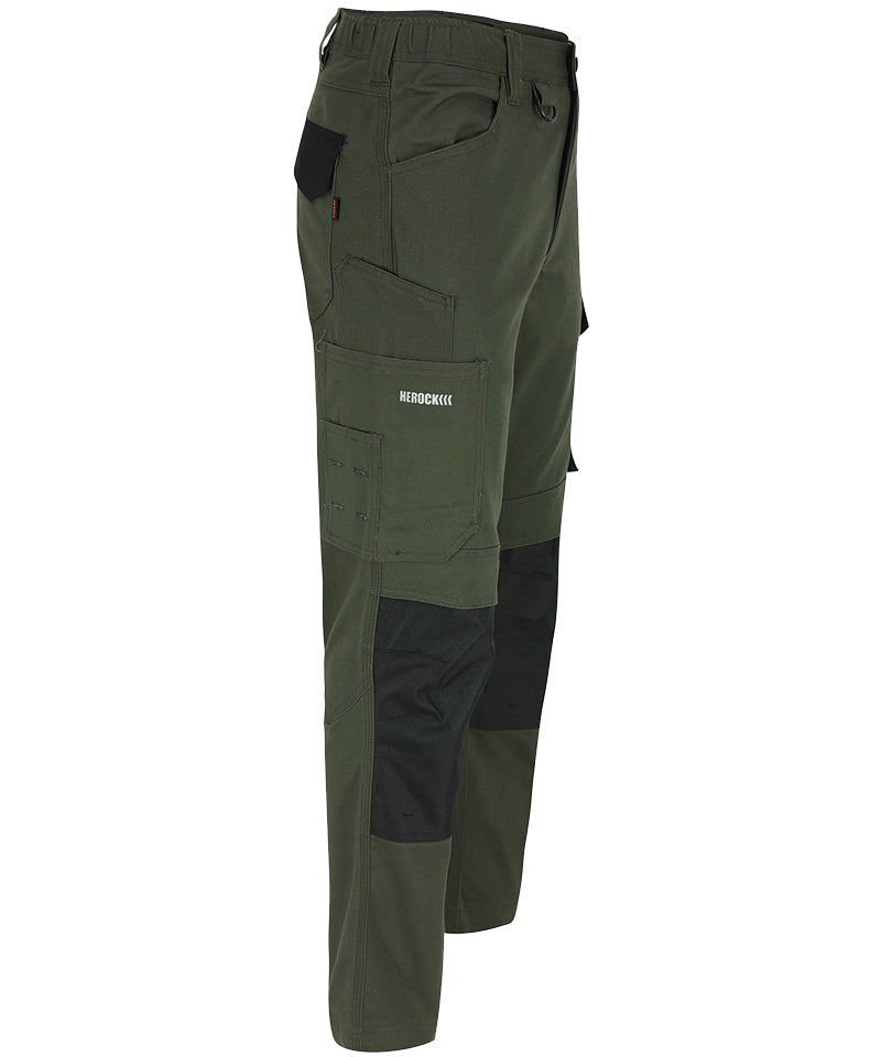 Herock werkbroek Dero groen zijkant rechts