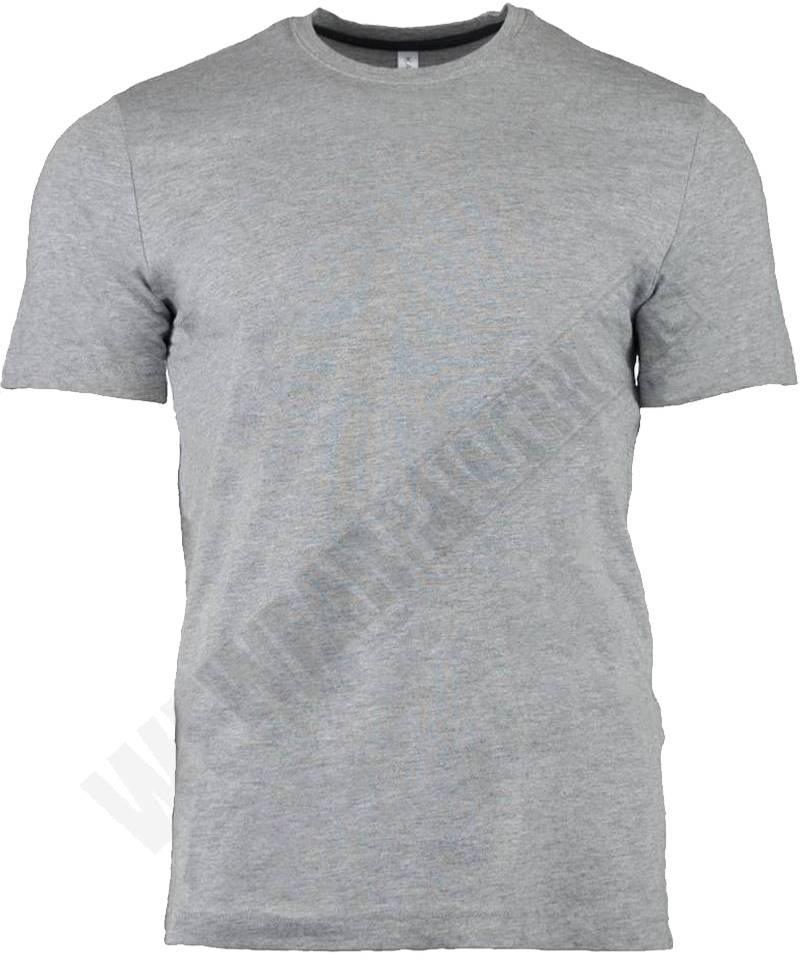 T-shirt ronde hals Kariban lichtgrijs