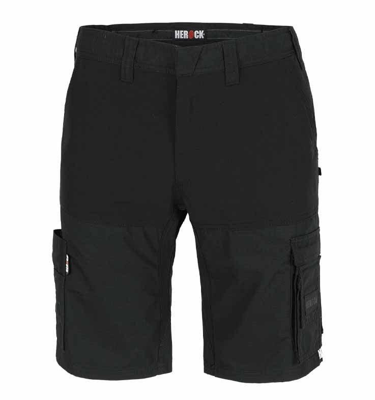 Korte werkbroek Stretch Herock Hespar Bermuda zwart
