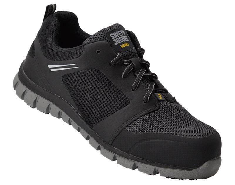 Safety Jogger werkschoenen Ligero zwart S1P SRC ESD schuin