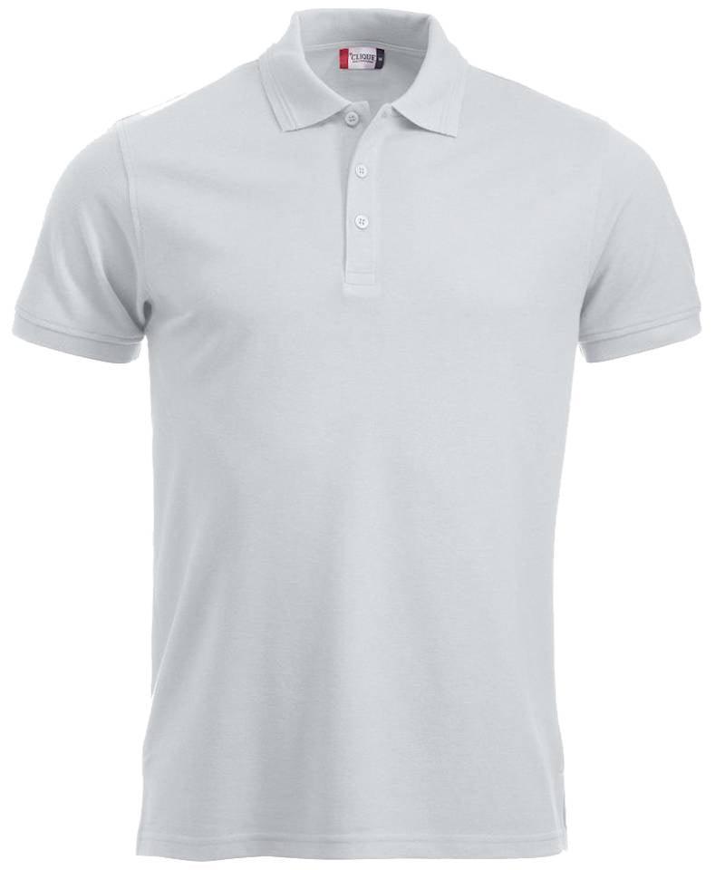 Poloshirt Clique Manhattan wit