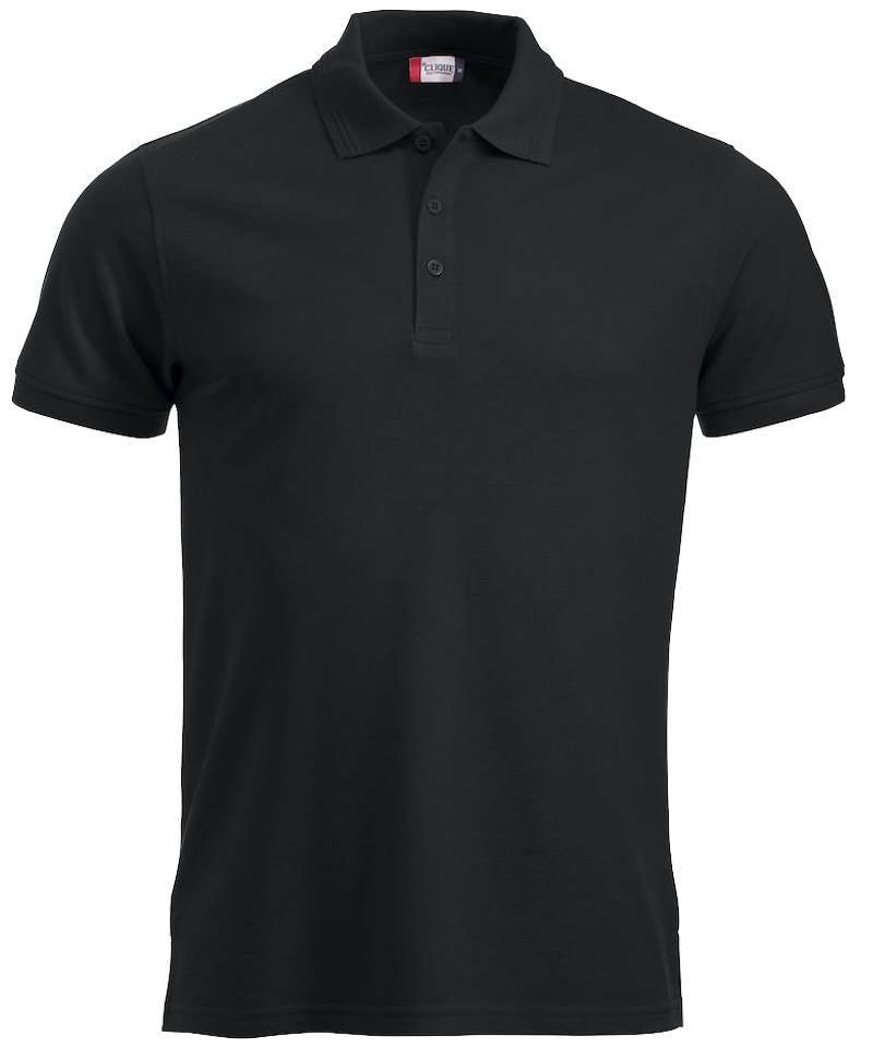 Poloshirt Clique Manhattan zwart