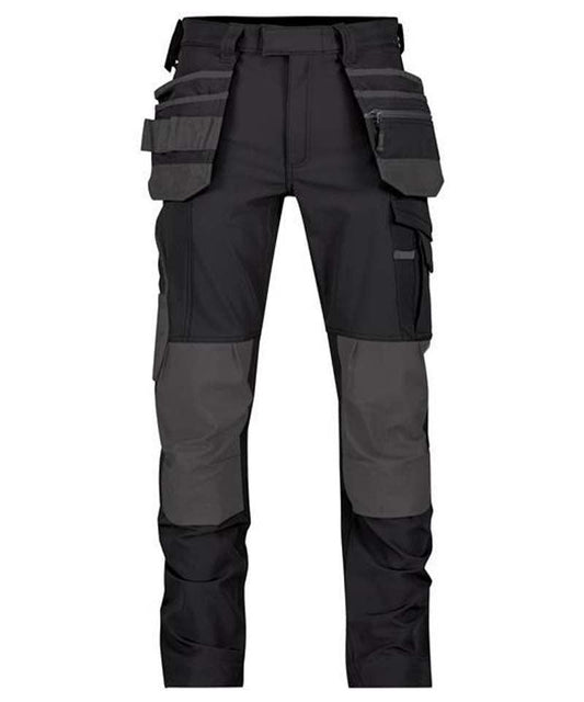 Werkbroek Dassy Matrix 4-way stretch zwart