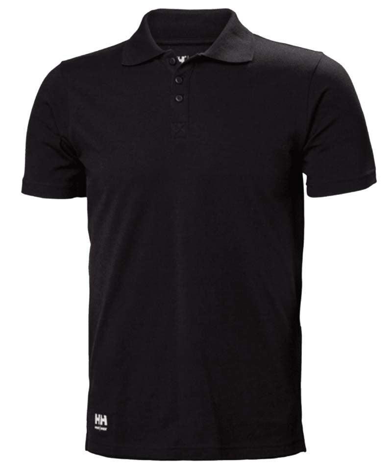 Poloshirt Manchester Classic Helly Hansen zwart voorkant