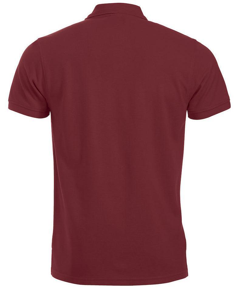 Poloshirt Clique Manhattan bordeaux achterkant