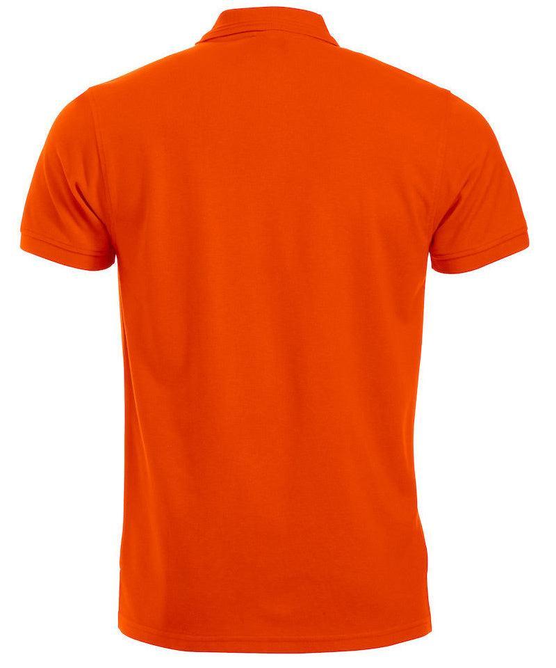 Poloshirt Clique Manhattan Fluor oranje achterkant