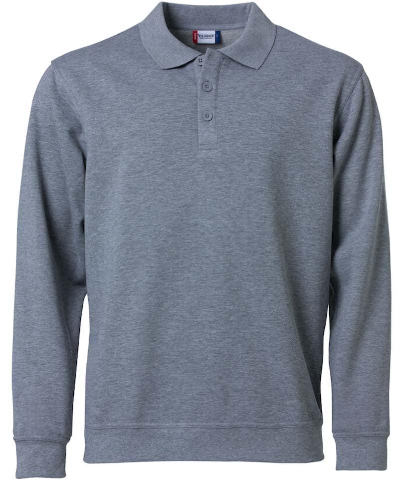 Polo sweater basic Clique grijs