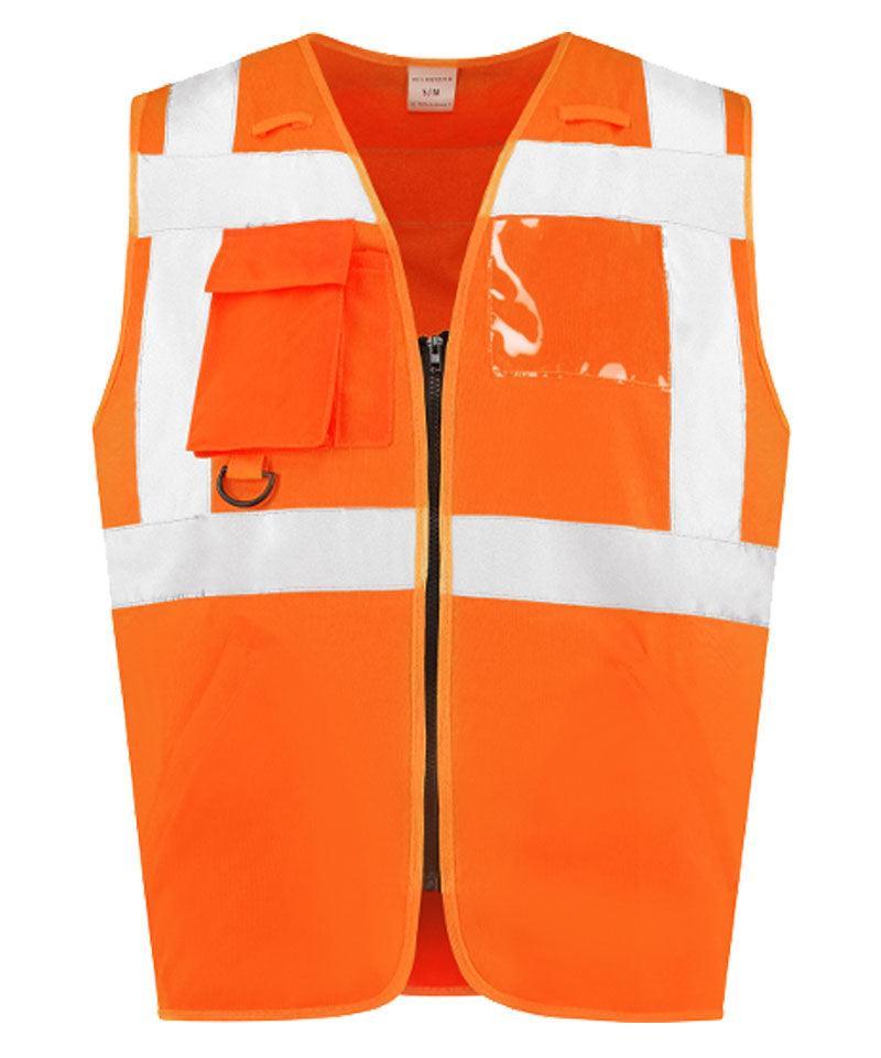 RWS Veiligheidshesje met rits oranje voorkant