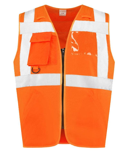 RWS Veiligheidshesje met rits oranje voorkant