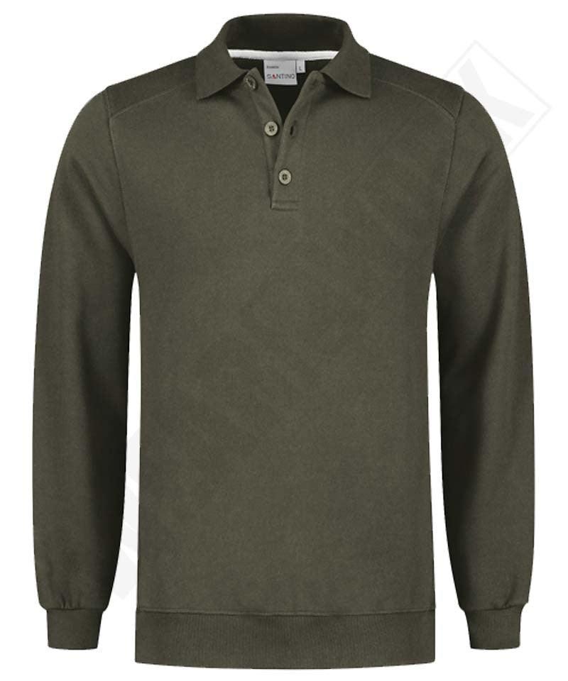 Polosweater Santino Ramon groen