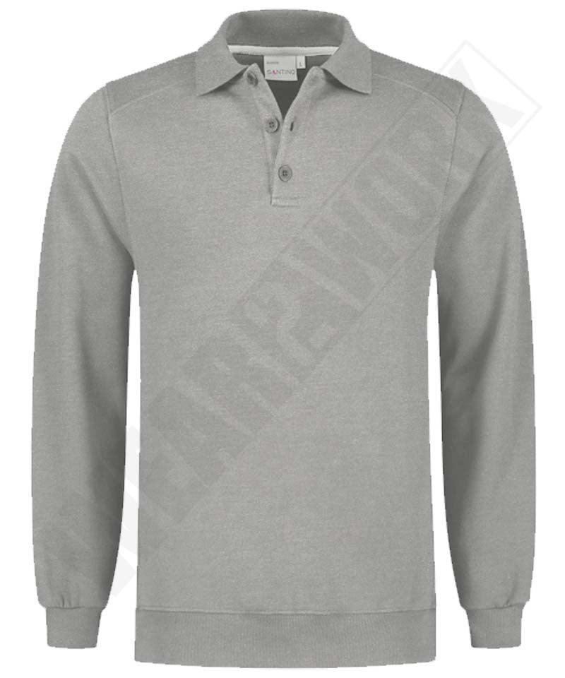 Polosweater Santino Ramon lichtgrijs