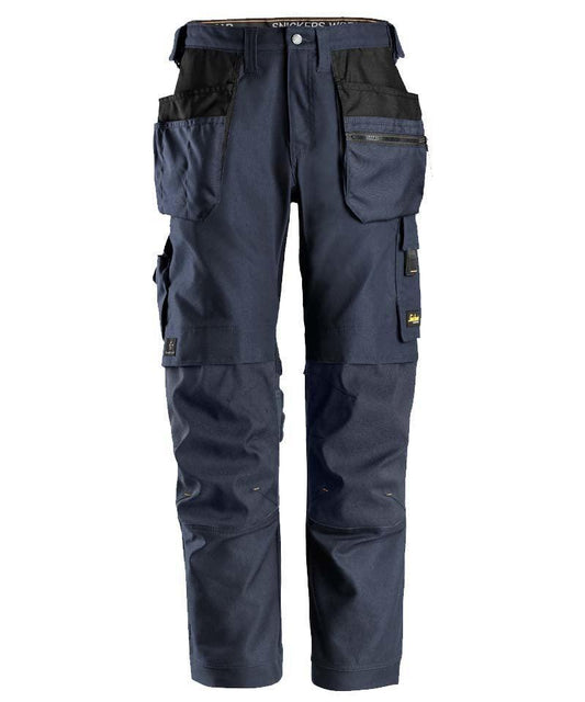 Snickers 6224 Canvas werkbroek Navy voorkant