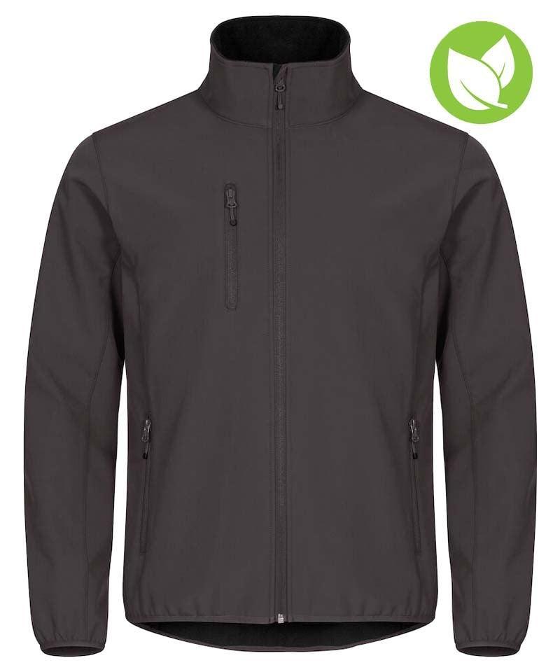 Softshell jas Clique classic antraciet