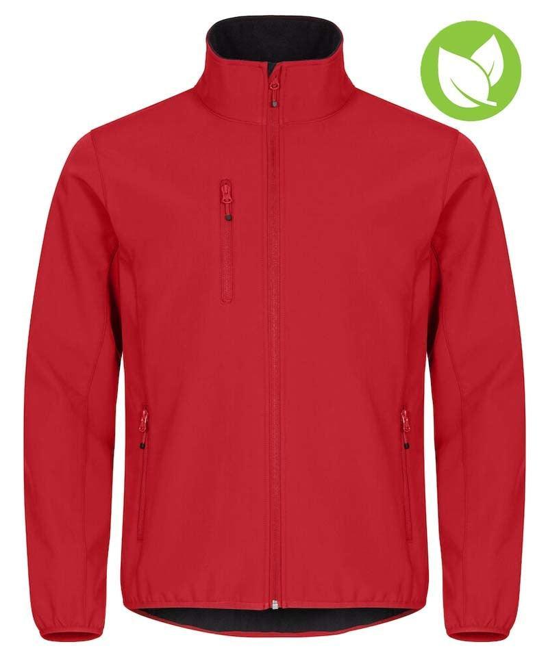 Softshell jas Clique classic rood