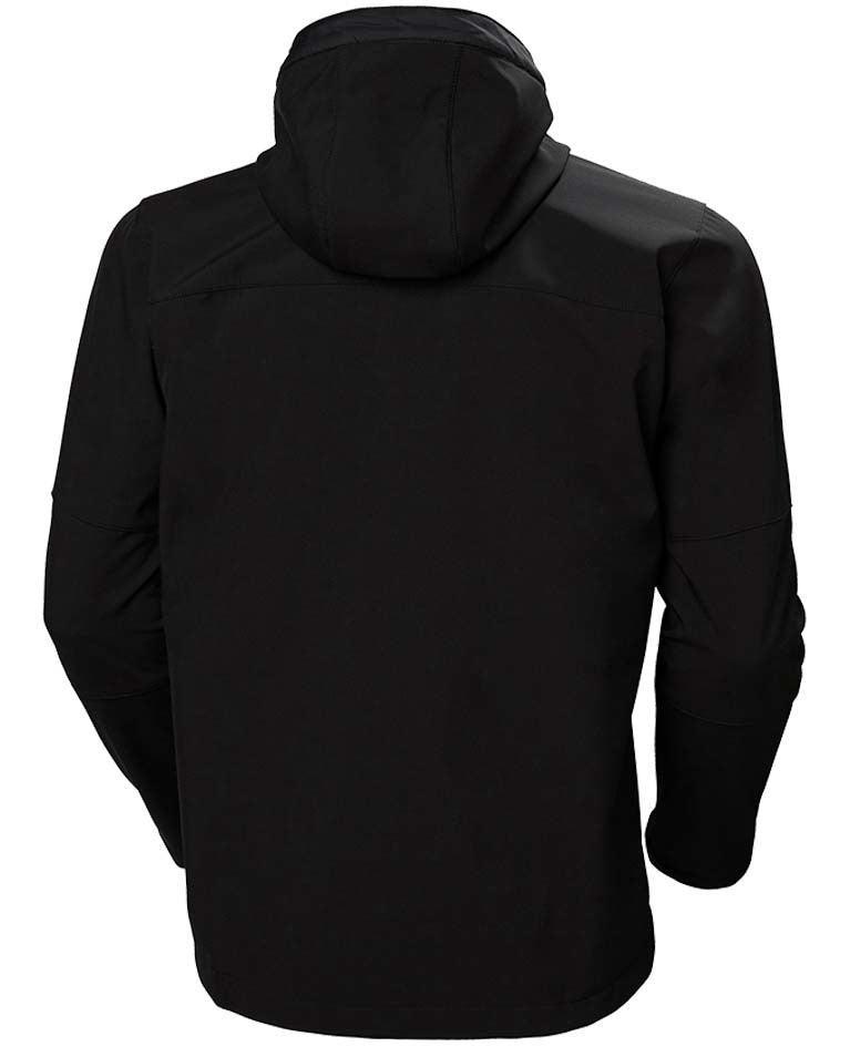 Softshell helly hansen zwart achterkant