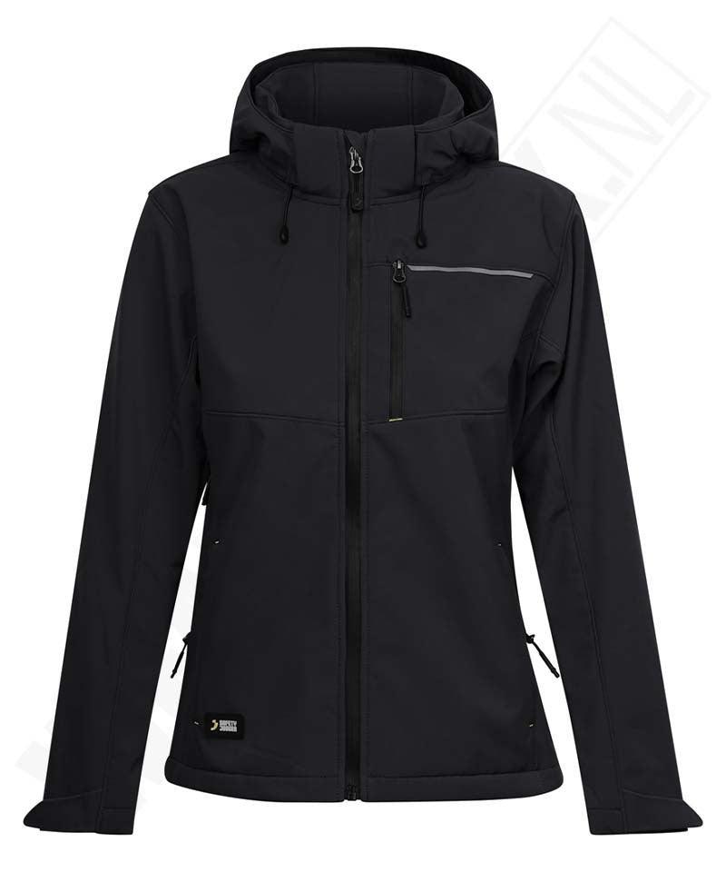 Dames softshell jas Oak Safety Jogger zwart