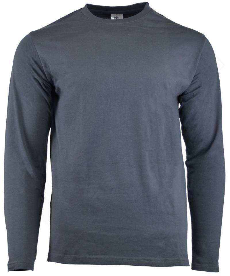 T-shirt lange mouwen antraciet
