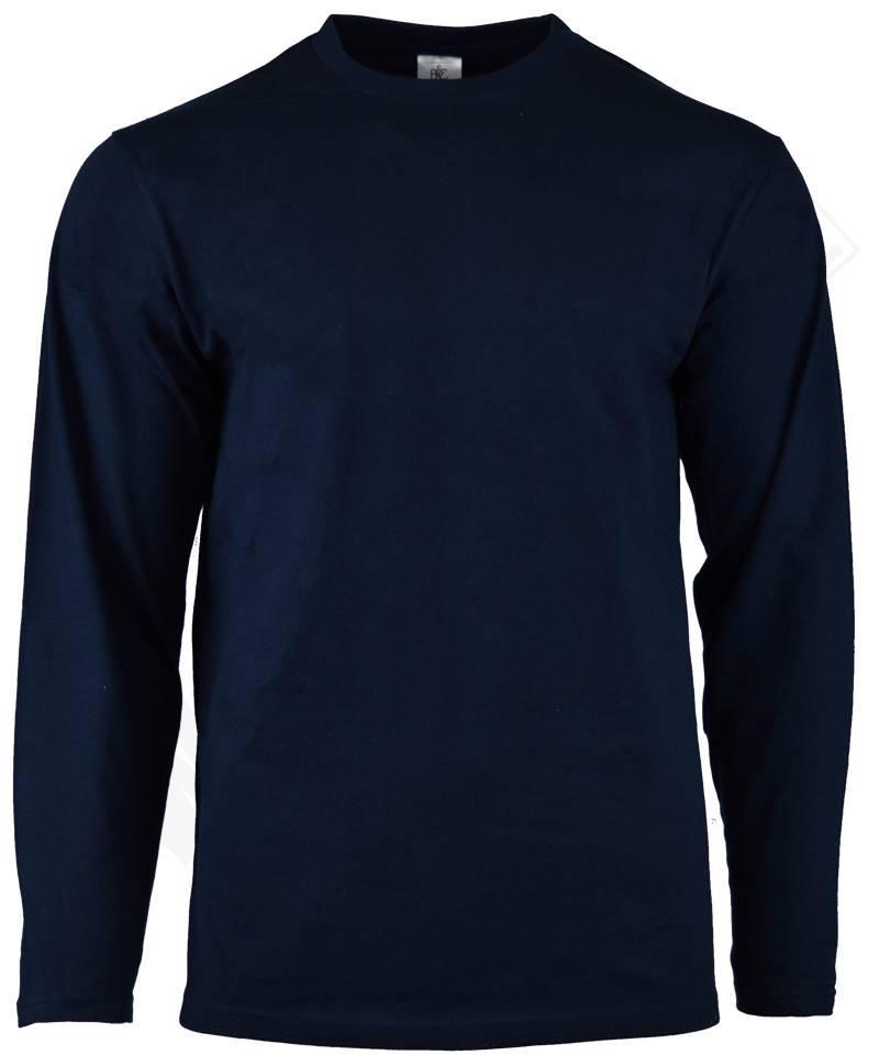 T-shirt lange mouwen navy